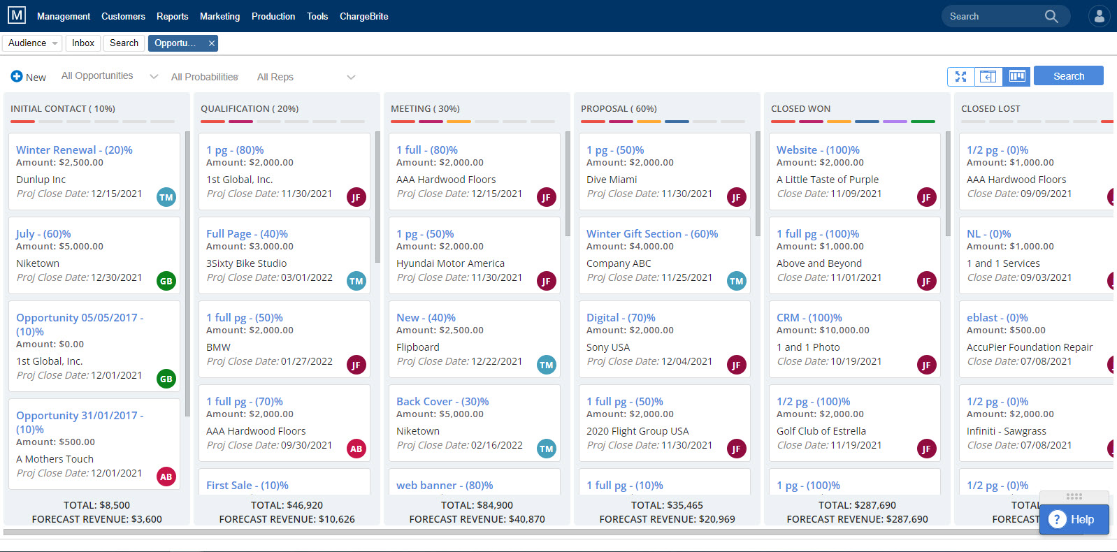 screenshot of The Magazine Manager